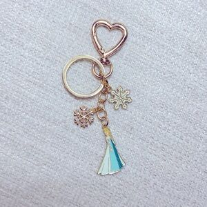 Disney Inspired Frozen Elsa Purse Charm Keychain NWT